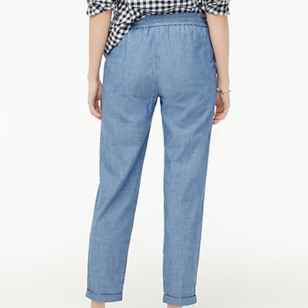 J. Crew Chambray Drawstring Pants - image 3